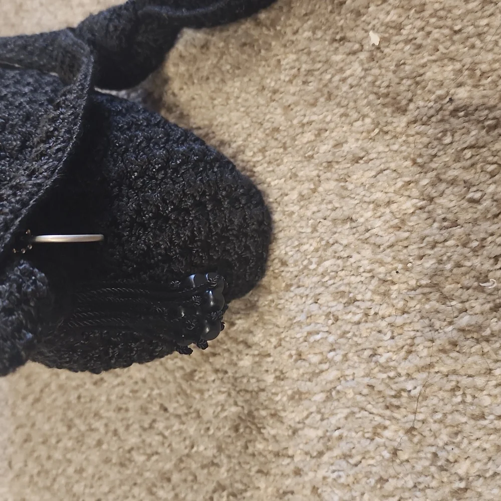 The Sak Black Crochet Crossbody Bag - Picture 9 of 15